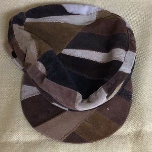 Women’s Fair weather vintage Leather 57cm hat